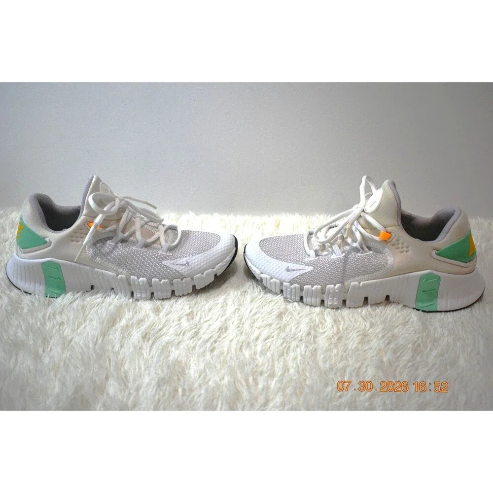 Nike Free Metcon 4 'White Green Glow' Training Shoe (CZ0596-135) Women's Size 9